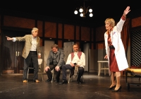 With her husband in The Physicists by Friedrich Dürrenmatt / The Komorní Theatre; 2011