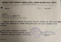 Rozhodnutí o nepřijetí na SŠ (politické důvody)