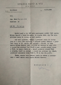 Zamítnutí žádosti o vydání výjezdní doložky