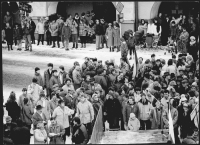 Demonstrace na Smetanově náměstí v Litomyšli 27. 11. 1989