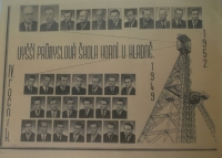 Vyššia priemyselná škola v Kladne, kde pamätník študoval po vojne