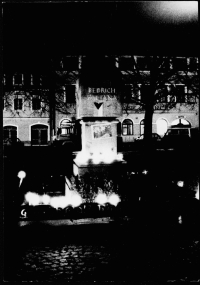 Smetanovo náměstí v Litomyšli 23. 11. 1989