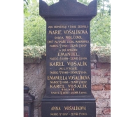 Family tombstone at the Všenory church