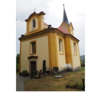 Kostel ve Všenorech, dějiště církevního sňatku pamětnice
