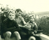 Otto Rinke with his half-brothers