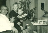 Otto Rinke starší se svými syny z druhého manželství