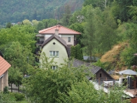 Pohled na část Všenor od kostela