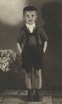 Václav Vlach at the age of three