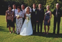 Václav Vlach na svatbě své dcery