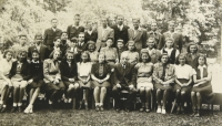 První poválečný ročník gymnázia v Chrudimi