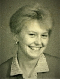 Dobová fotografie pamětnice, Nymburk, 1962