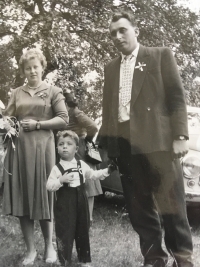 Zdeněk with his parents