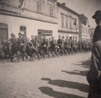 The retreating German troops, May 1945, Hlinsko in Bohemia