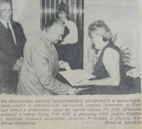 Slavnostní setkání funkcionářů PO, Jiskra Orlicka 16. května 1989