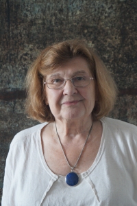 Milena Jelinek, June 2019, in her flat in Manhattan