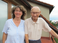 Vlastimil Stehlík a dcera Věra Konečná v roce 2019