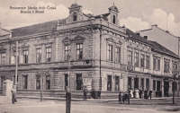 Most in 1925. Beseda house was owned by Václav Fiala´s second wife.