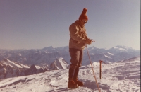 At the peak of the Mont Blanc. 1973