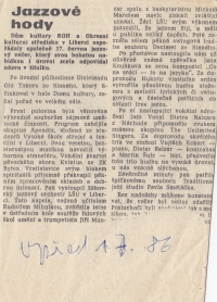 Jazzové hody, rok 1986