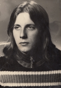 Milan Zapadlo at the age of 18, Liberec, 1975