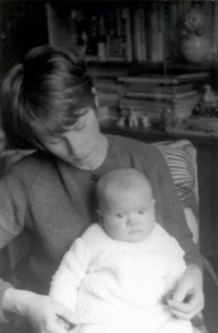 Mother and daughter (Kateřina) in 1972