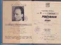 Vojenská knížka Sergeje Machonina