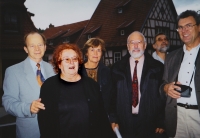 Vlastimil with his colleagues Esperantists