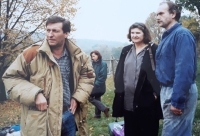 From the shooting of the film Forgotten Light (1996)