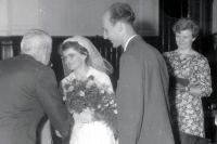 Ze svatby Milana a Anny Báchorkových / 1967