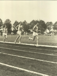 Vladimír Špirk 24. 8. 1974 na Národní lehkoatletické lize v Hradci Králové