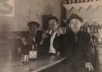 Mr Roh, his father-in-law (first on the right)
