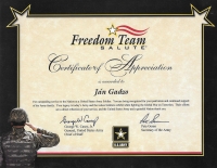 Certificate of appreciation