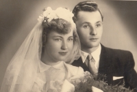 The Volejníks' wedding, 1951