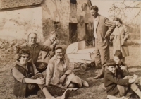 1950s, meeting on Sundays by the cellar in Starovice