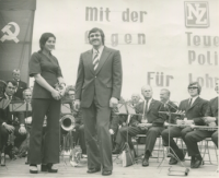 Alica Grofová and Václav Nedomanský