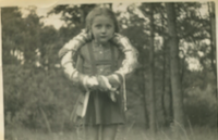Alica Grofová ako dieťa.