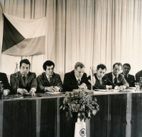 Na tiskové konferenci v Moskvě, 1973 