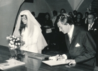 svatba Jany Veselé, srpen 1971
