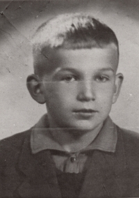Miloš Houdek as an eleven-year-old 