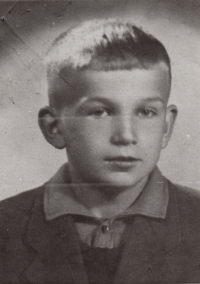 Miloš Houdek as an eleven-year-old 