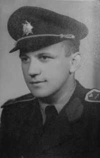 Milan Tichák while studying at a military aviation school 