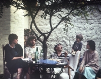 Last visit of Dominika Tatarka at Fischer´s family, March 1988 