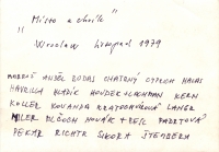 Exhibition in Wroclaw, reverse; 1979