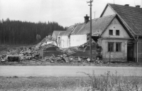 The Zahrádka houses were gradually demolished. 1973–1975