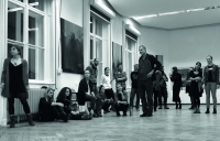 With the students at university (2016)