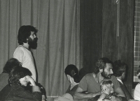 With son Filip at Jazz concert (1982)