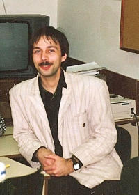 Michal Šaman na začátku roku 1990