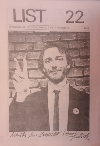 Časopis vydávaný OF Pardubice, na titulku Libor Kudláček