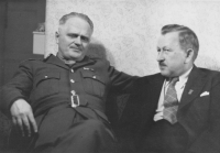 B. Ečer and R. Lukaštík in Přerov around 1946