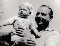 Antonín Kábele s otcem